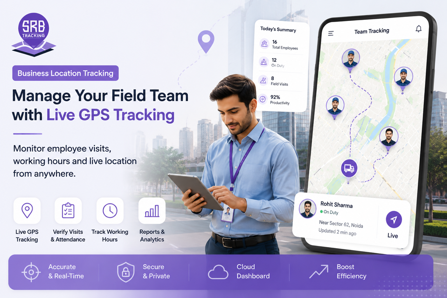 Employee GPS tracking app